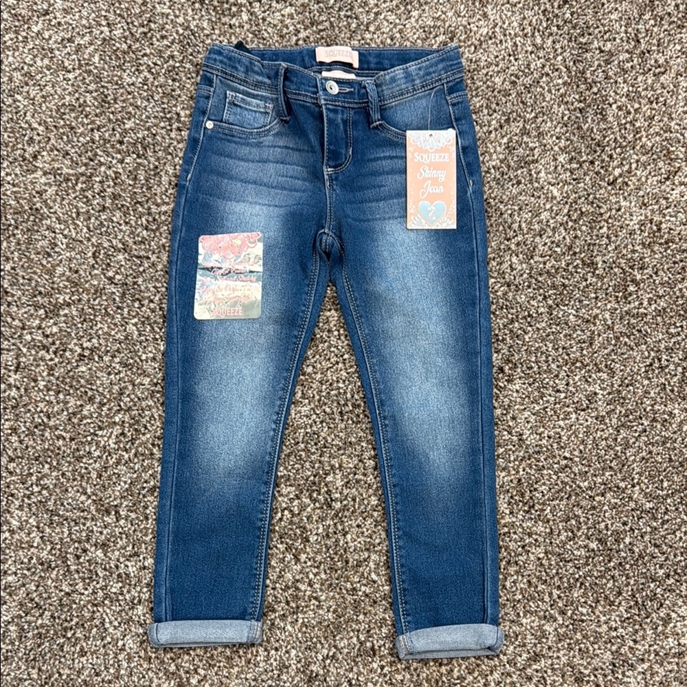 Girl’s Stylish Blue Skinny Jeans